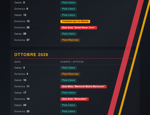 Calendario eventi autunno 2026